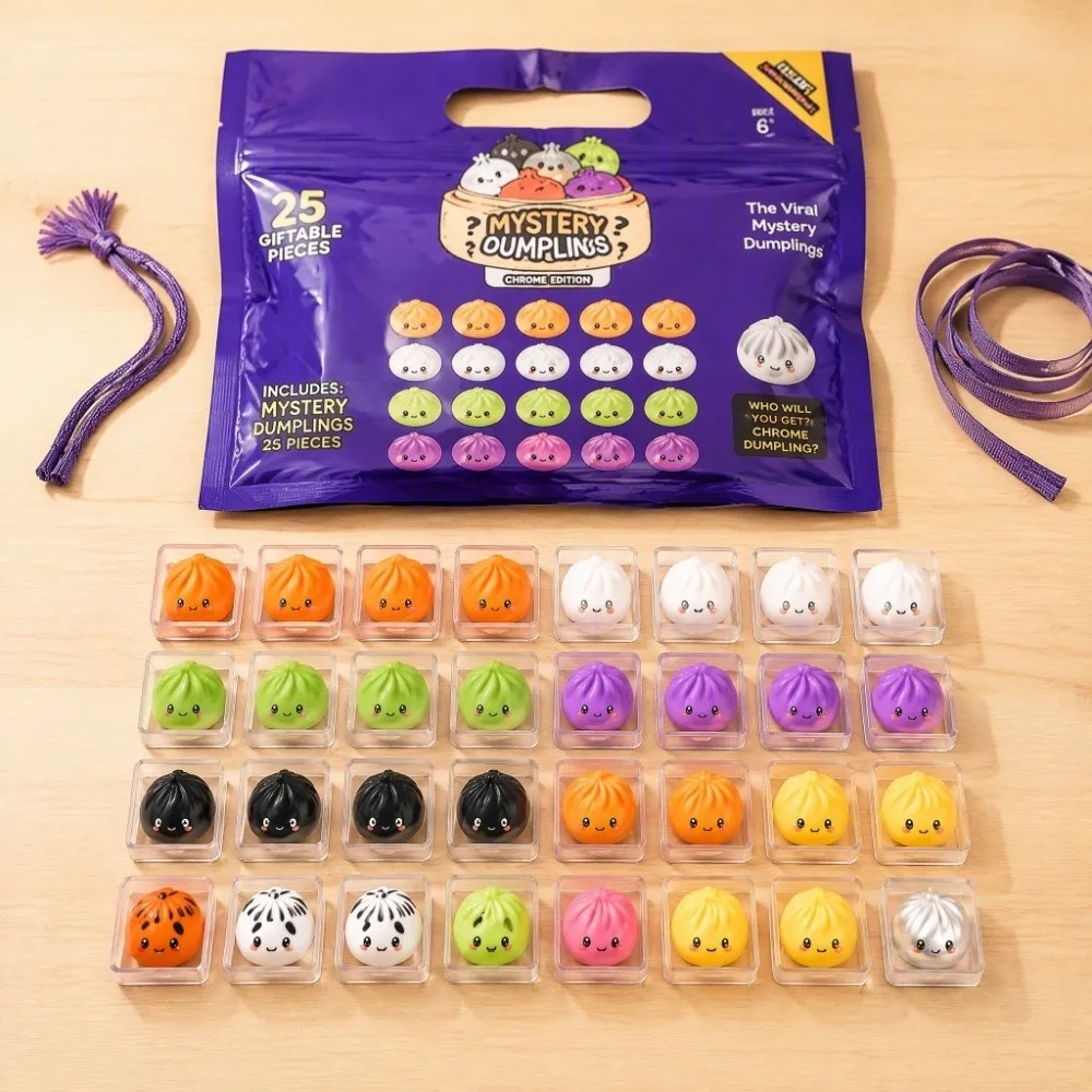 Prank Soft Cute Mini Dumplings Squishy Christmas Halloween Squishy Crystal Bun Pinch Food Shape Fidget Sensory Party Favors