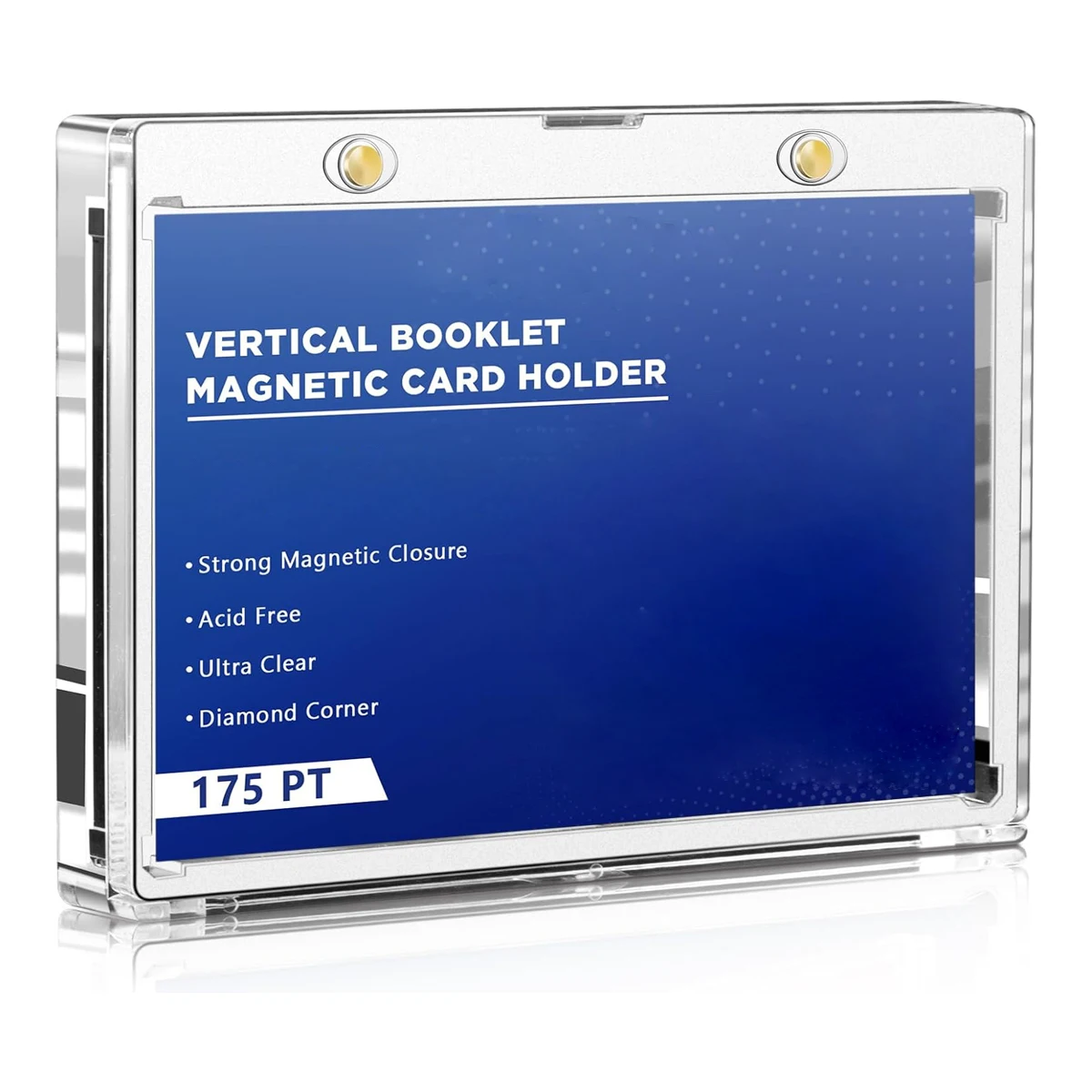 1pc transparent photo frame, memory card holder, anti-UV magnetic card holder, anti-wear corners
