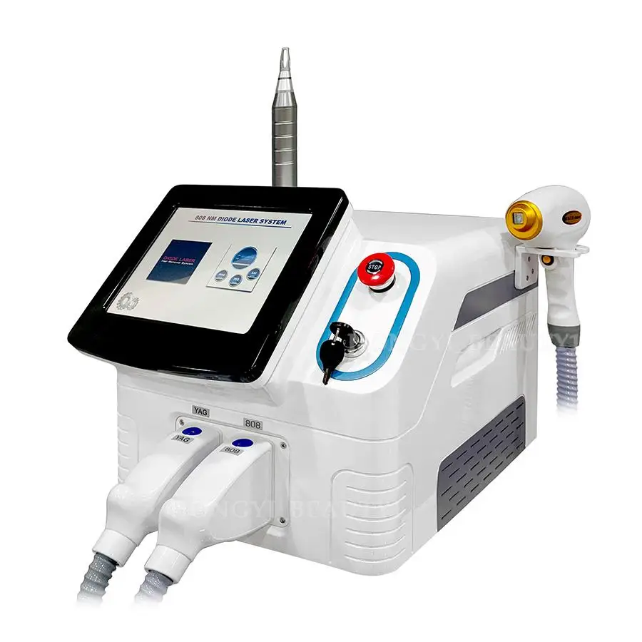 2024 NEWEST 808nm Diode Laser Hair Removal Machine 2 in 1 Picolaser Tattoo Removal Machine Depilatory Apparatus Remove Hair