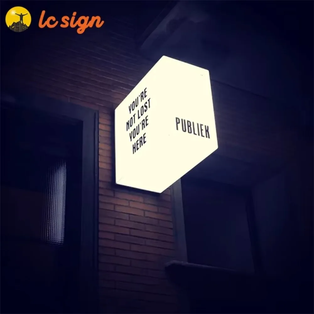 Led Luminous Signs Customized Signboard Double-Sided Single Side Lightbox Advertising Lighting External Sign Shop Display