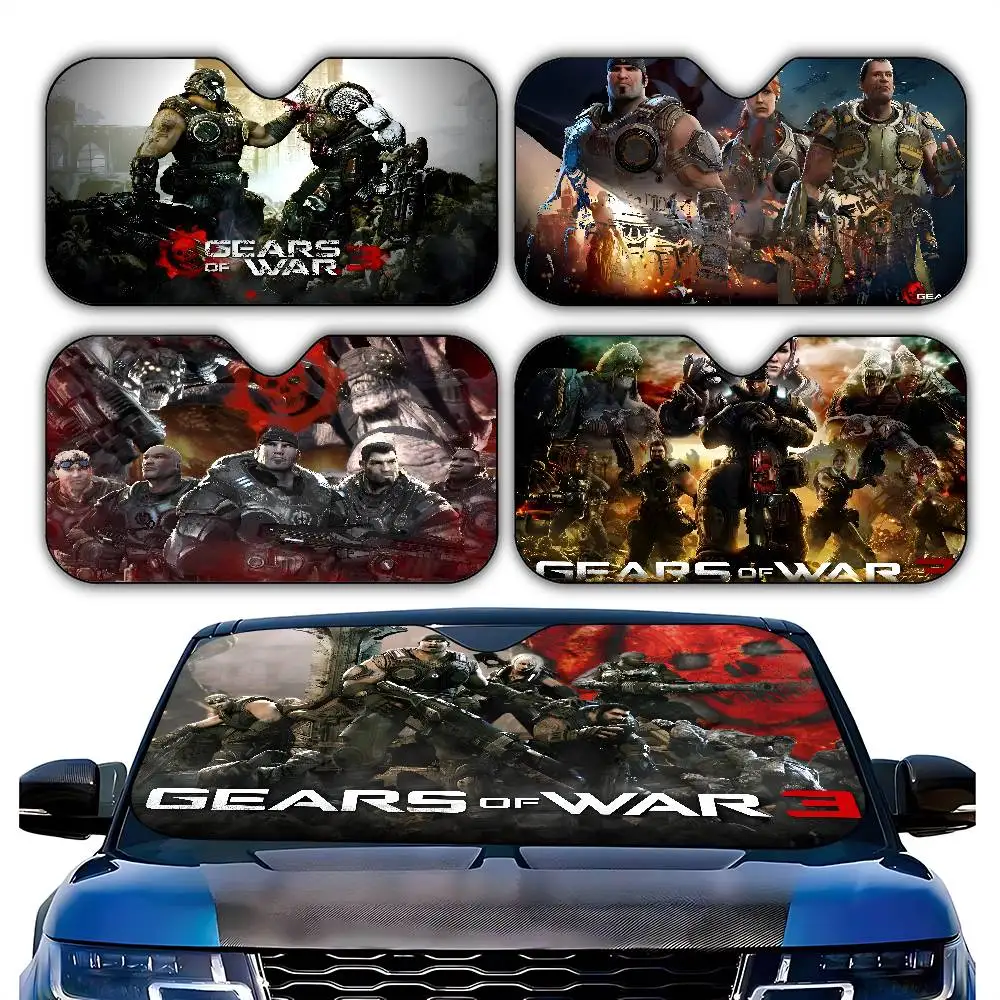 

Автомобильный солнцезащитный козырек G-Gears Of War, легкий лобовое стекло автомобиля, универсальный складной солнцезащитный козырек