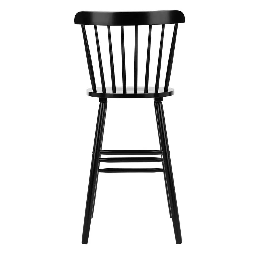 Home Collection Galena Spindle Back Black Bar 30inch Stool Set of 2