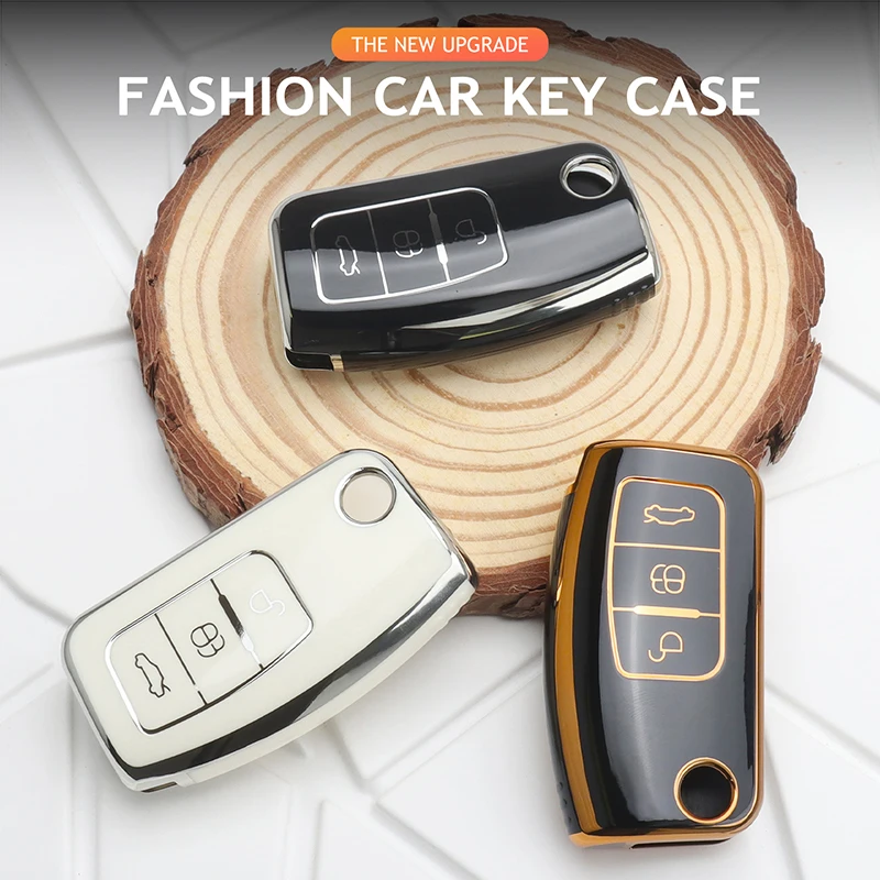 TPU-Autoschlüsselhülle für Ford Focus Fiesta Mondeo Kuga C-Max Ecosport S-Max Fusion Falcon Escape Galaxy Autozubehör
