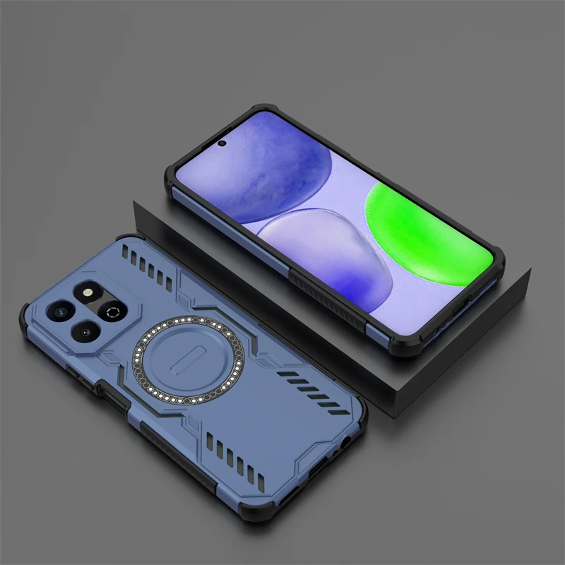 Armor Case For Honor X6b 5G Magnetic Adsorption Wireless Charge Back Cover For Honor X6b 5G Case For Honor X6b 5G Case 6.77 inch view 6