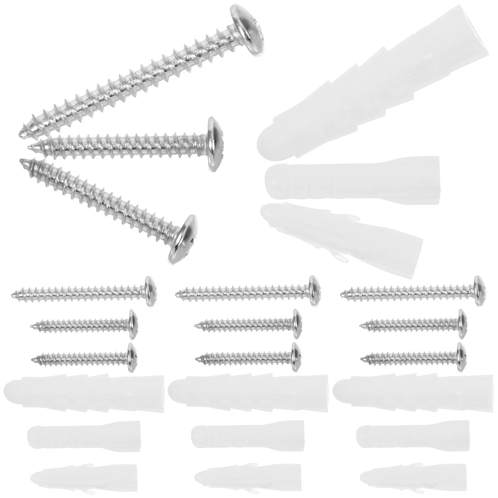 

1 Square Expansion Tube Dry Wall Anchor Set For Bathroom Kitchen Mounting Screws With Anchors Heavy Duty Wall Anchors Screw Set