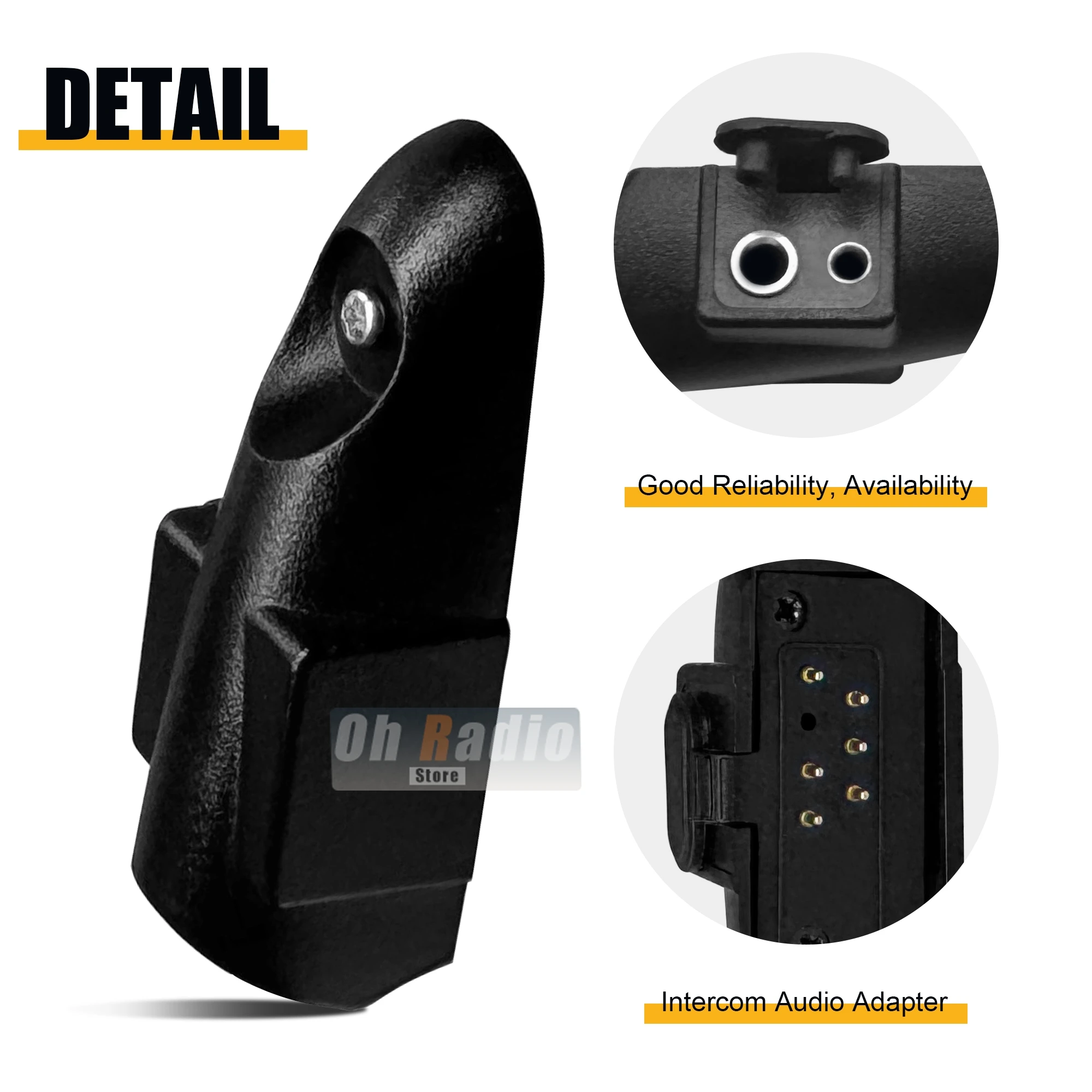 Baofeng UV-9R اسلكية تخاطب محول الصوت ل UV-9R برو UV-98 برو UV-68 UV S22 برو V2 راديو لمنفذ سماعة الرأس بواجهة 2-Pin M