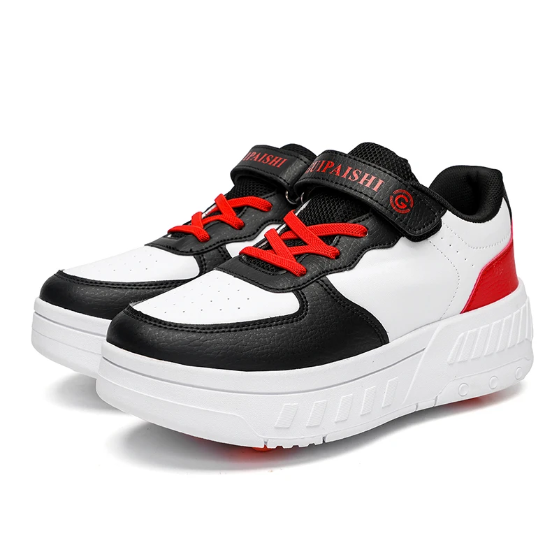 

4-wheel retractable structure with safety lock, wear-resistant wheels reduce replacement frequency