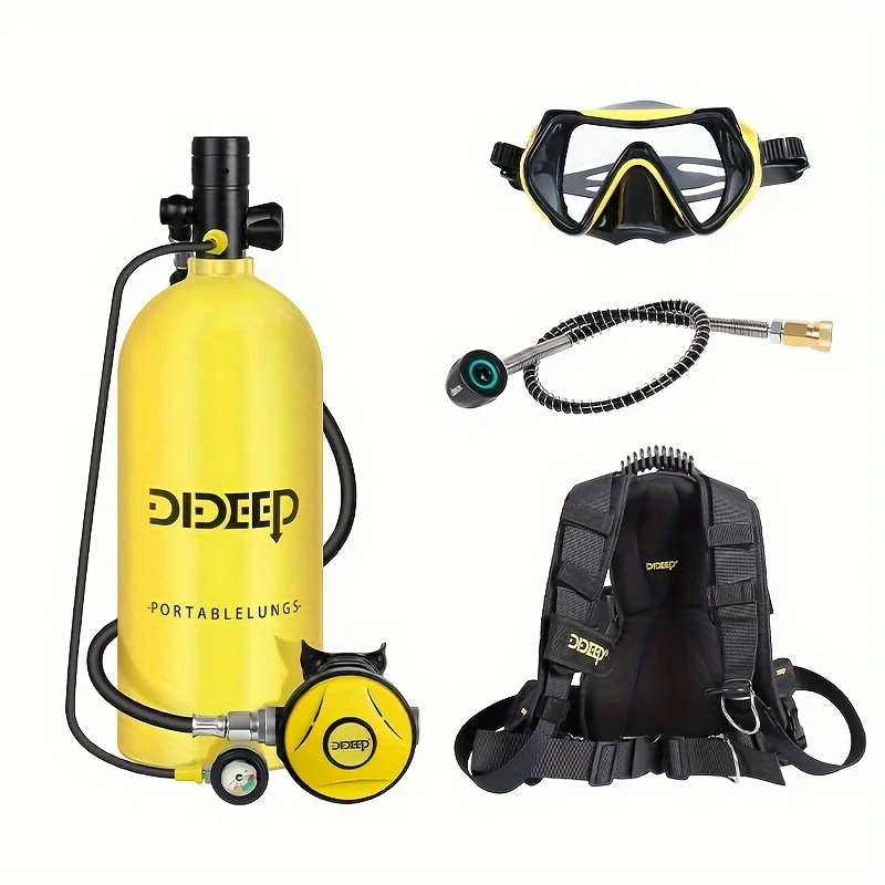 DIDEEP  Portable 3L Mini Scuba Diving Cylinder Snorkel Air Tank Equipment