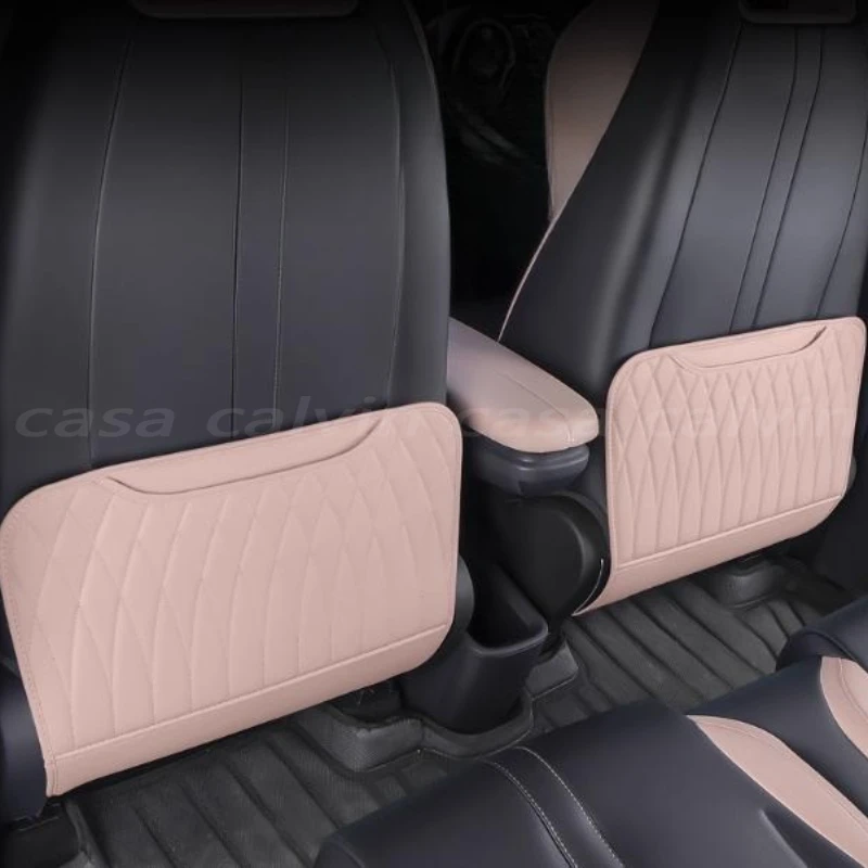 

Leather Anti Kick Mat Pad For BYD SEAGULL Dolphin MINI Han Atto 8 Car Anti-kick Protector Mats Seat Back Protector Accessories