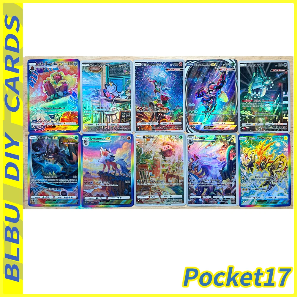 BLBU PTCG Pocket19 コレクションカード イーブイ ゼラオラ ギャラドス アルクレミー ミュウ エンボス加工 フラッシュカード トレーナー 新品 英語カード