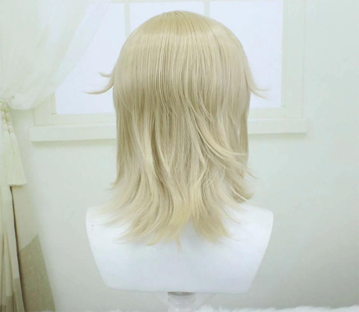 Parrucca cosplay di alta qualità per il personaggio Aventurine del gioco anime Honkai: Star Rail