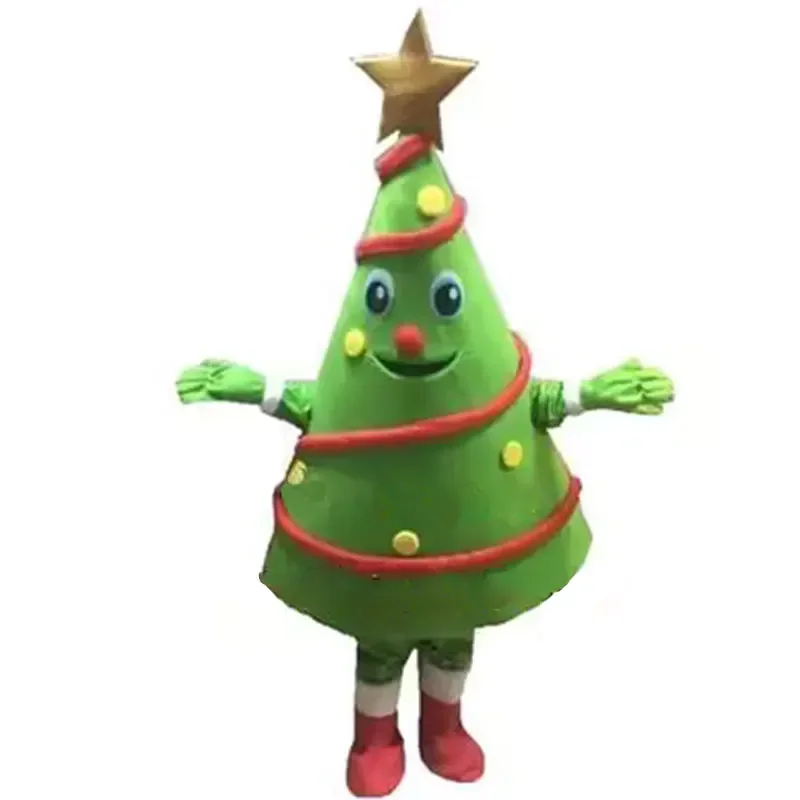 Cartoon Christmas Tree Mascot Cosplay Costumes Christmas Party Celebration Anime Props Elk Snowman Mascot Costume