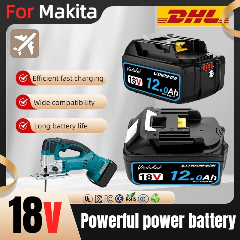 마키타 bl1860b 18V 6Ah 전동 공구 리튬 이온 배터리 고용량 교체용 마키타 18V 공구 핸드 드릴용