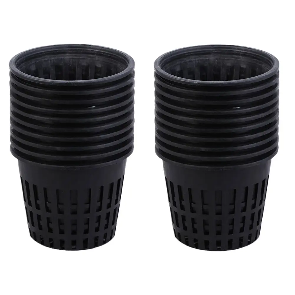 20pcs Hydroponic Container Orchid Pot Slotted Mesh Pot Nursery Pots Hydroponic Baskets Plant Grow Cup