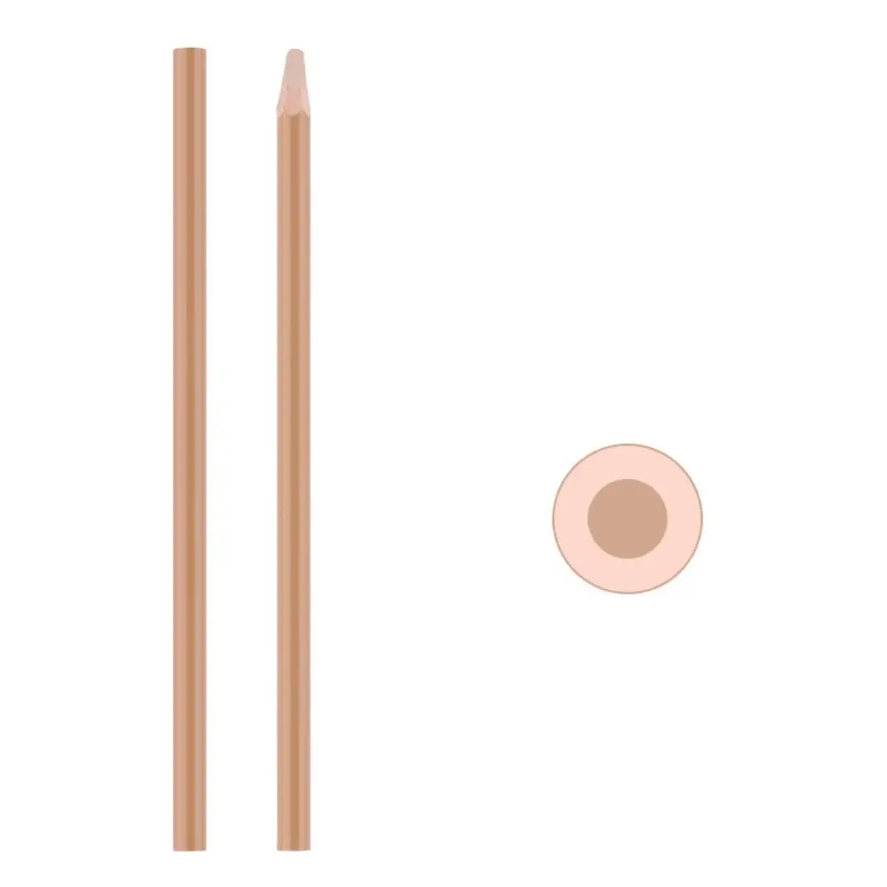 6 ألوان قلم الحواجب الخشبي أحمر أزرق غير ملطخ العين الحاجب تينت طويلة الأمد مستديرة الأساسية Microblading قلم تحديد أداة ماكياج #1