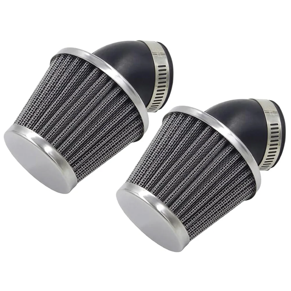 Elbow Cone Intake 38mm Air Filter For Off-road Riding Bent Rubber Tube Metal Construction Compact Fit Engine Debris Protection