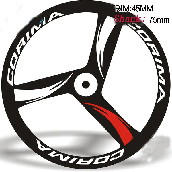 Bicycle Wheelset Stickers for Corima MTB Road Bike Decals of Rims Depth 45mm Vinyl Waterproof Sunscreen Antifade Free Shipping