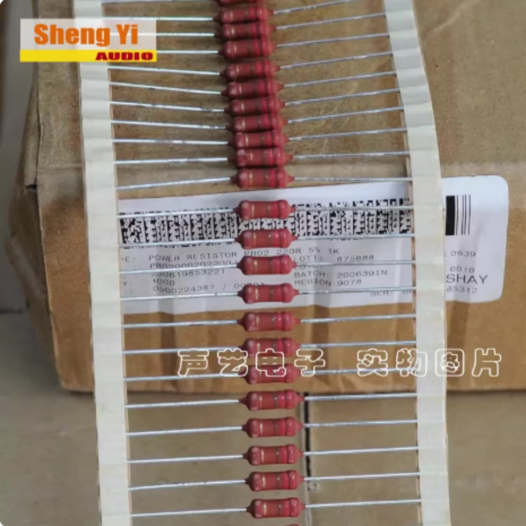VISHAY PR02 220R 220Ω 2W 240R 240Ω High-end color-coded red resistor