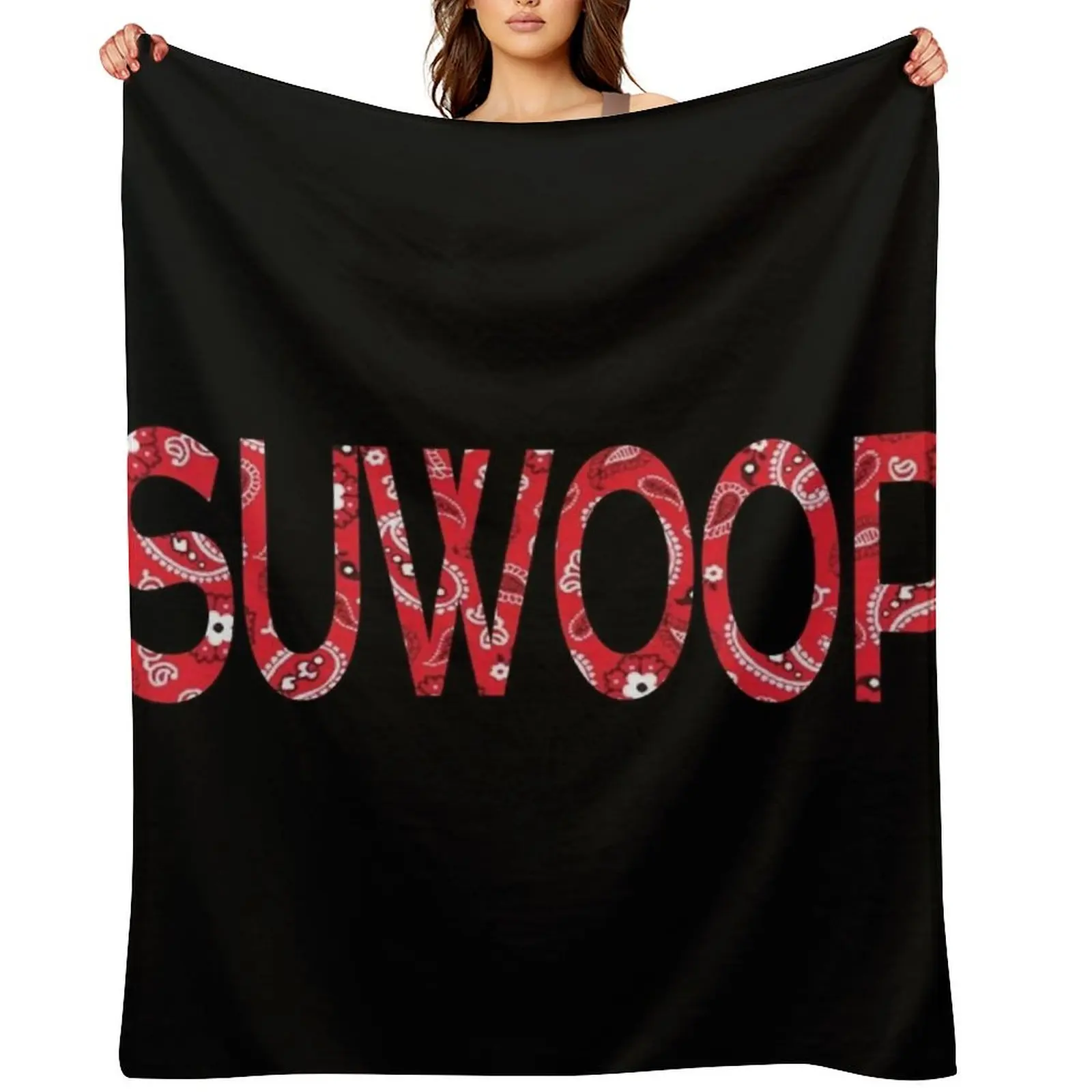 

SUWOOP bandana pattern Throw Blanket Hairys christmas gifts Decorative Beds Thermal Blankets