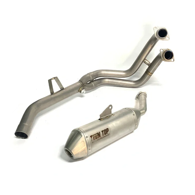 Bulls Motor factory selling Motorcycle exhaust for Tenere 700 T700 T7 titanium  front header pipe slip-on  muffler