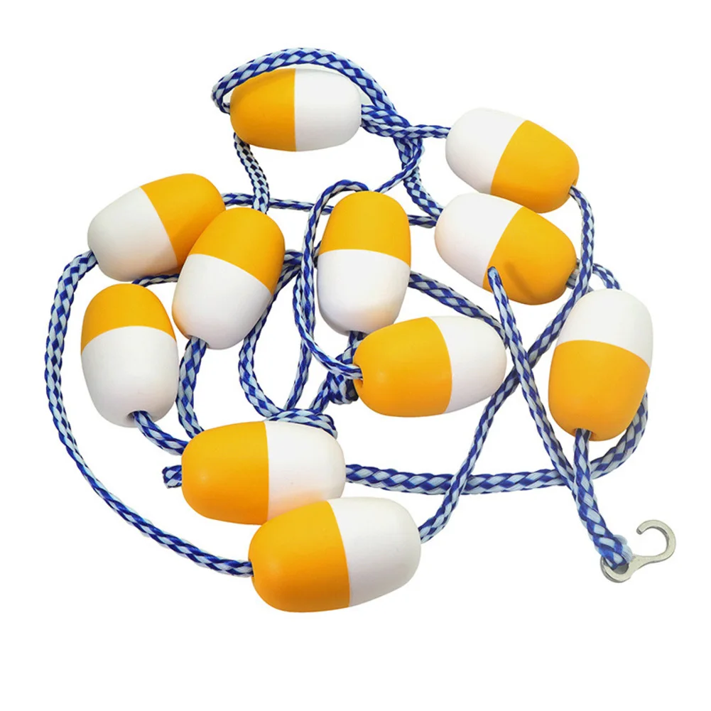 Aquatic Boundary Line Swimming Lane Line Water Boundary Marking Wear Resistant 11 Buoy Balls For Safety Applications