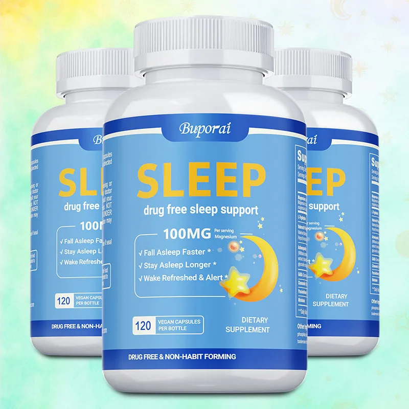 Sleep Supplement - Effective Decomposition, Natural Formula, No Habit, Deep Sleep, Permanent Sleep, Natural Sleep