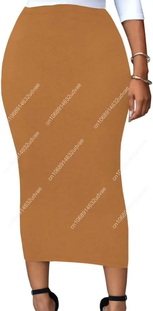 Lrady Women's High Waist Slim Bodycon Party Club Night Out Maxi Long Pencil Skirts