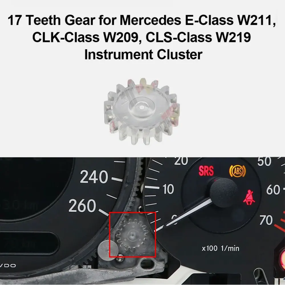 

17 Teeth Gear for Mercedes CLK-Class W209 E-Class W211 CLS-Class W219 Instrument