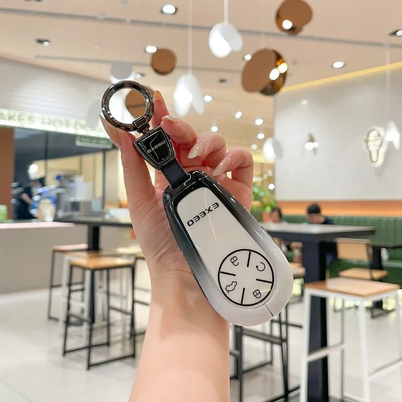 Car Key Case ET Key Chain 2025 Model Lingyun Yao Guang C- DM Moon Catching Wind Car Shell Buckle Keyring Car Accessories