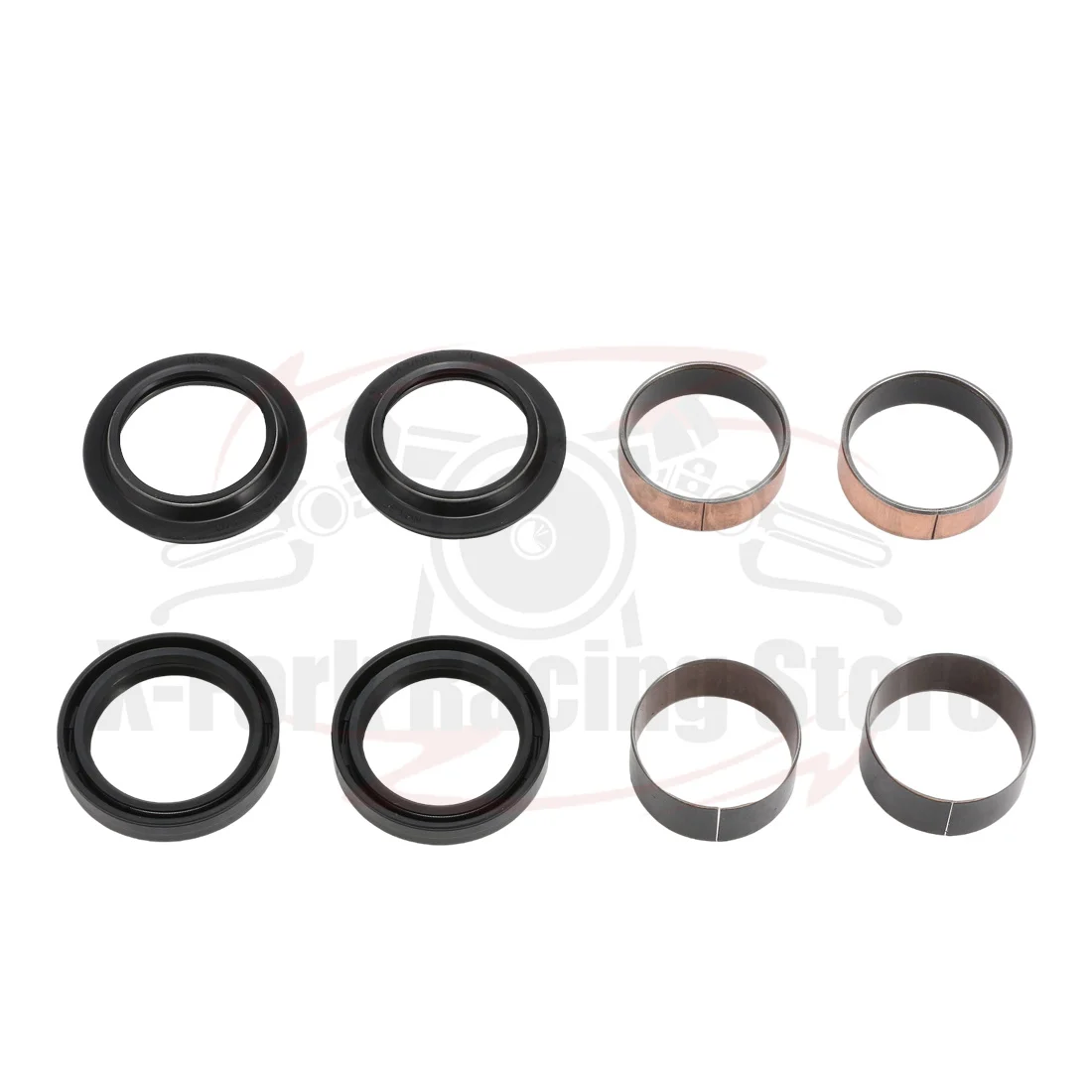 Front Fork Bushings Oil Seals Dust Seals Kit For Ducati Scrambler 400 sixty2 2016-2020 Fork Tube Bushes Oil Dust Seals Set