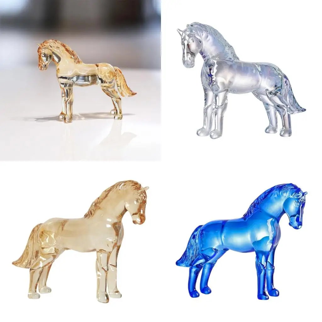  Feng Shui Crystal Horse Sculpture Ornament Symbolizing Success And Good Luck