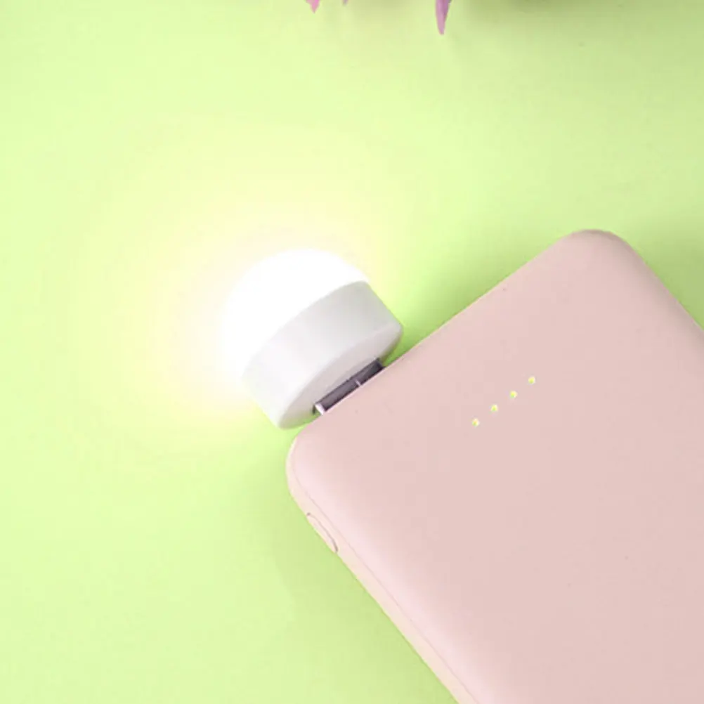 10Pcs USB LED Night Lights Small Portable Plug in Night Lamp for Bedroom Hallway Nursery Car Home USB Lights Car Light