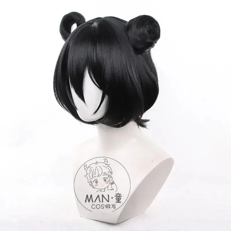 2025 aaa 신작 게임 투치 테일즈 코스프레 리 유팅 코스 블랙 숏 헤어 + 무료 캡 할로윈 파티 역할극 가발