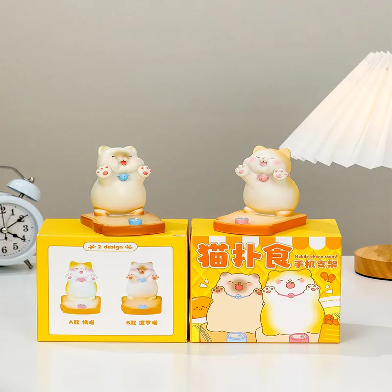 Mignon dessin animé chat support pour téléphone ornement dessin animé créatif mignon décoration support pour tablette cadeau tablette pour iPhone 17 16 support pour téléphone