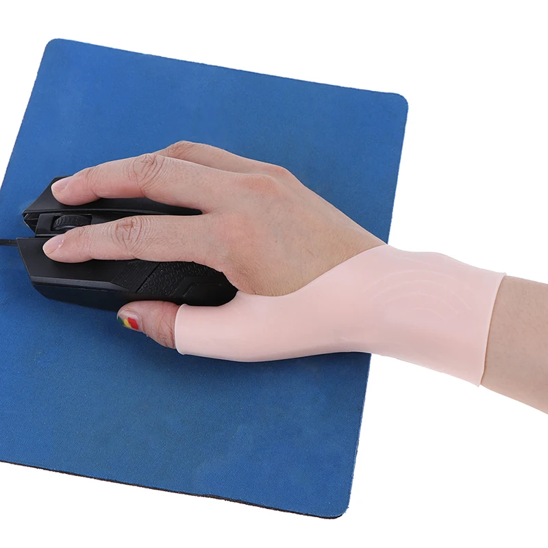 2PCS/1Pair Silicone Gel Wrist Thumb Support Gloves Arthritis Pressure Corrector+~