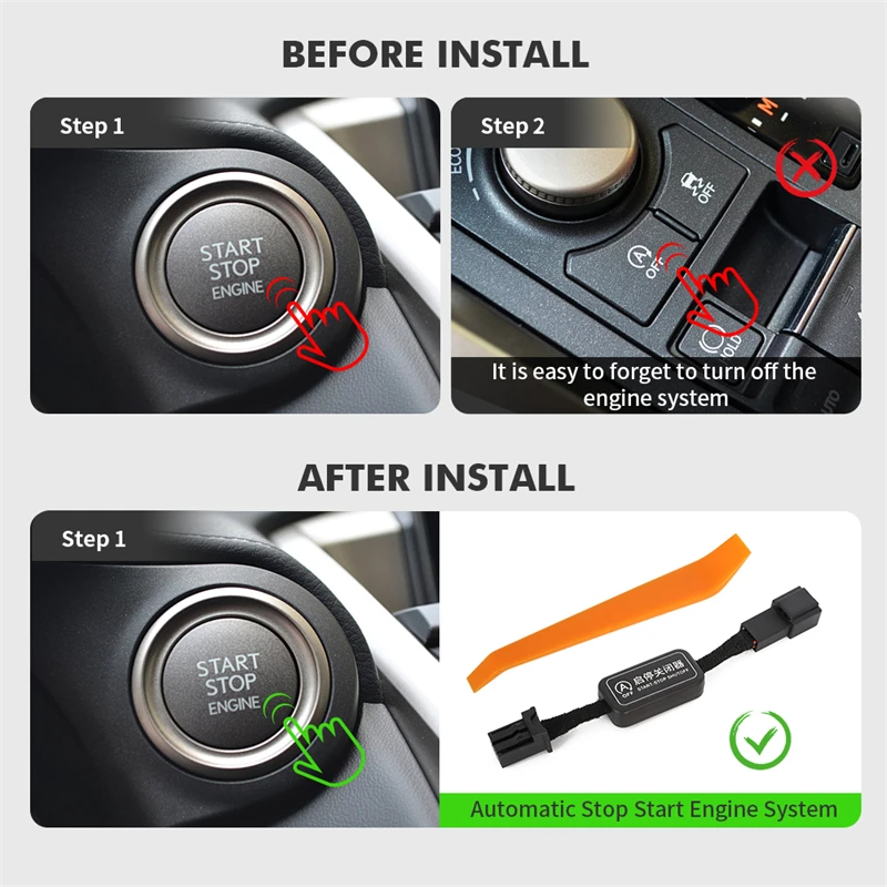 Automatic Stop Start Engine System Off Close Device Control Sensor Plug Stop Cancel For Lexus NX RX 2015 - 2017 2018 2019 2020