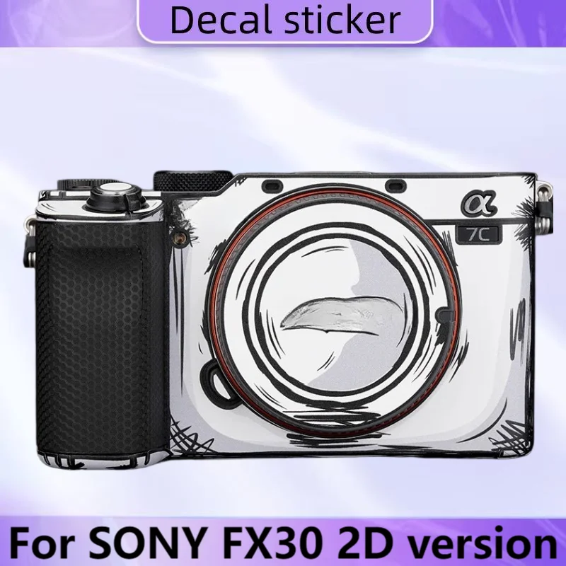 

Для SONY FX30 2D версия, наклейка на корпус камеры, защитная наклейка на кожу, виниловая пленка, защитное покрытие от царапин