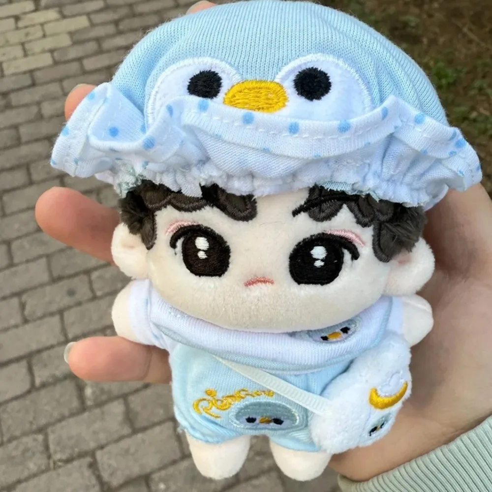 

1 set Penguin Baby 10cm Cotton Doll Clothes Baby Bottle Cartoon Cotton Doll's Clothes Set Mini Outfit 10cm Doll Clothes