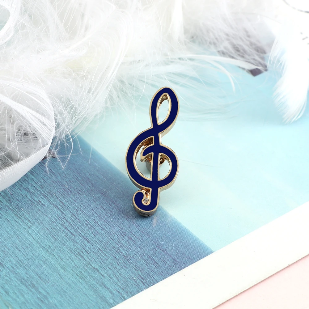 Enjoy Music Enamel Pins Musics Notes Piano Staffs Brooches Kids Jacket Lapel Metal Badges Concert Party Jewelry Gift for Friends