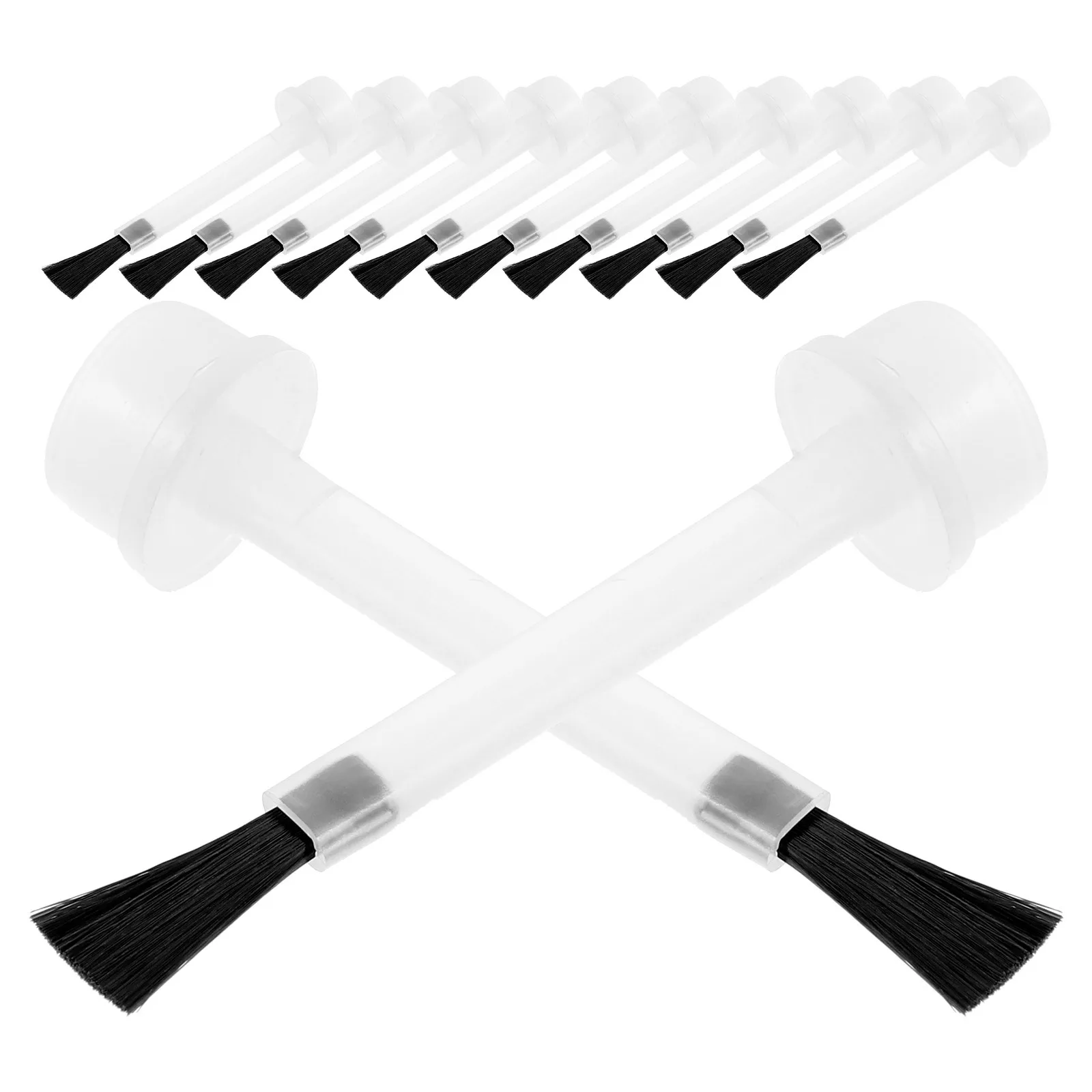 20 個のマニキュアボトルブラシ小型軽量交換ブラシネイルアートサロン用ジェルポリッシュボトルブラシ