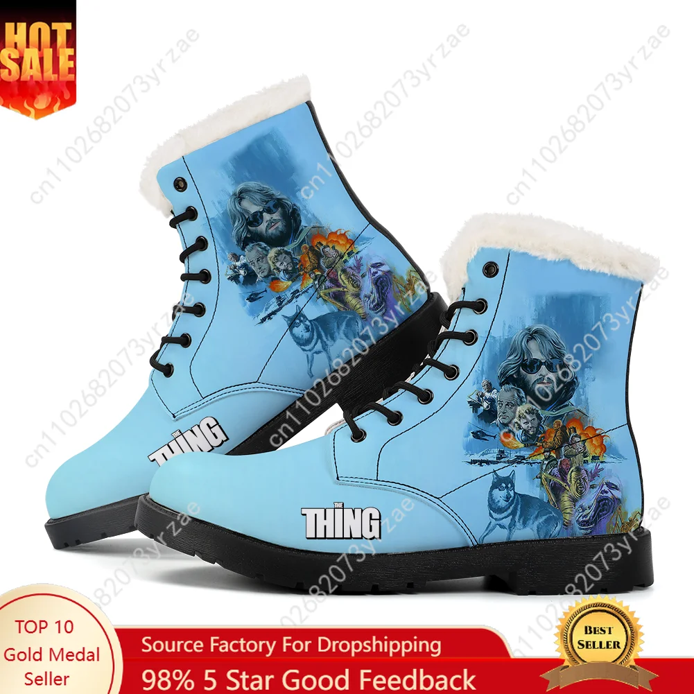 

The Thing Plush Boot Men Women Teenager Casual Shoe Outdoor Warm Boot High Quality Personalized Fashion Pattern Customize Shoes