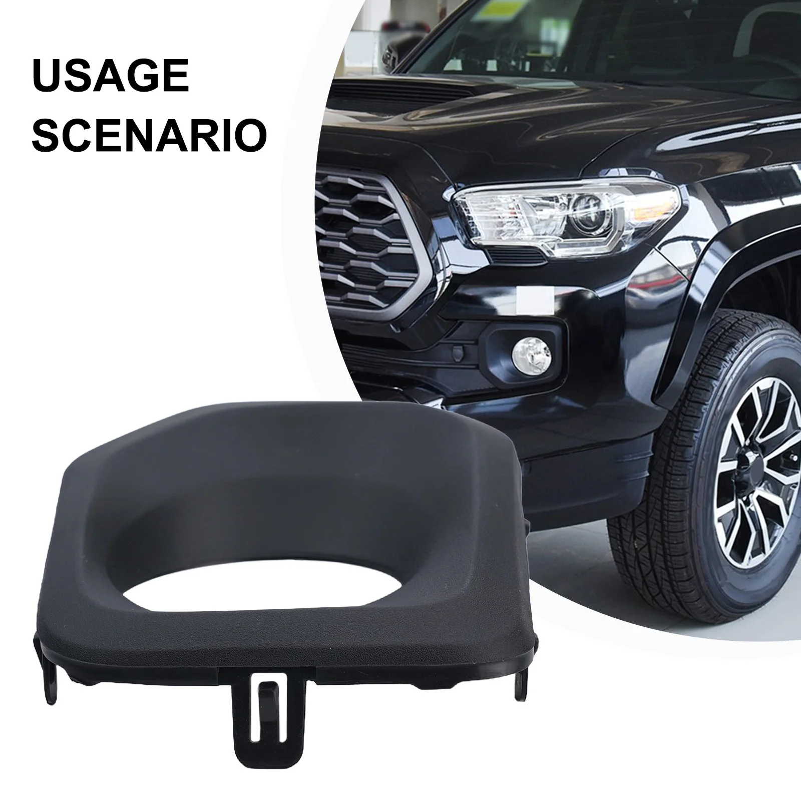 Bumper Bezel Fog Light Cover Accessories Easy Installation Left Right Side For Toyota For Tacoma 2016-22 Brand New