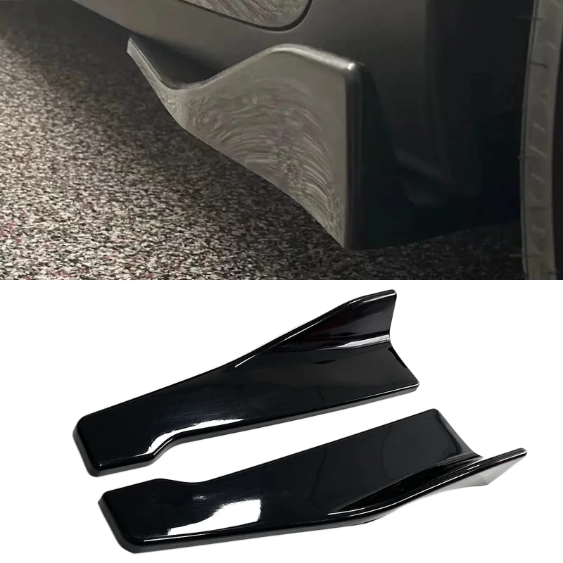 Universal Car Front Rear Bumper Strip Lip Spoiler Diffuser Splitter Scratch Protector 48CM Length  For Audi BMW HONDA