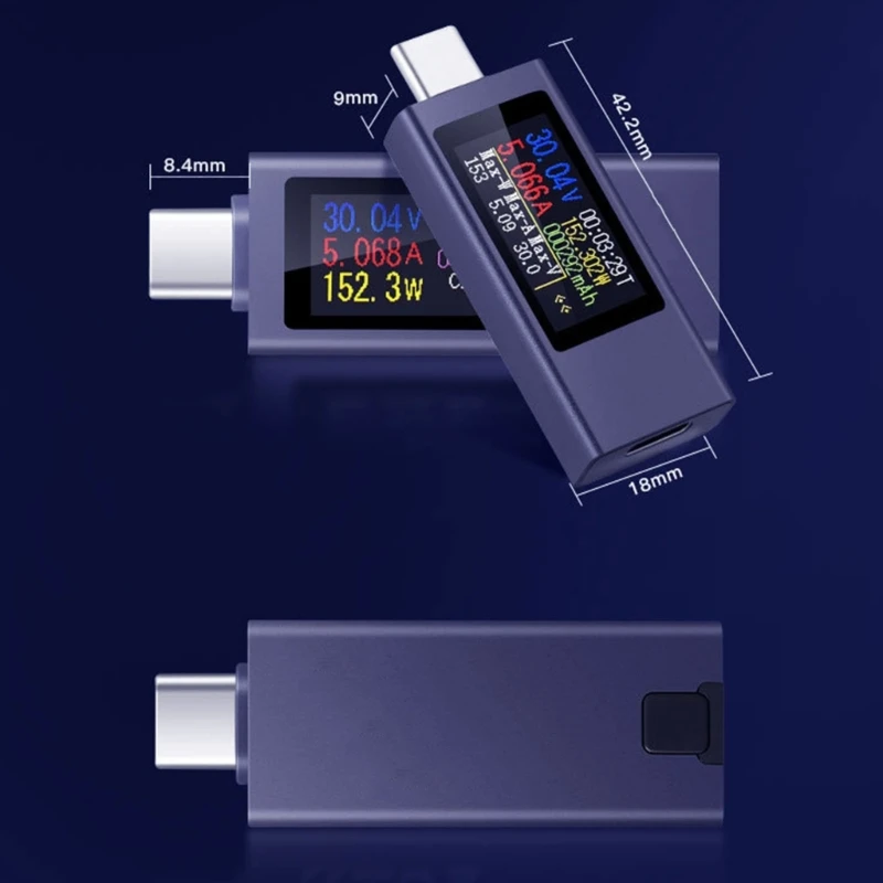 Upgraded Charging Checker Easy Monitorings Convenient Phone Charging Tester Portable Charging Meter for All Phone User