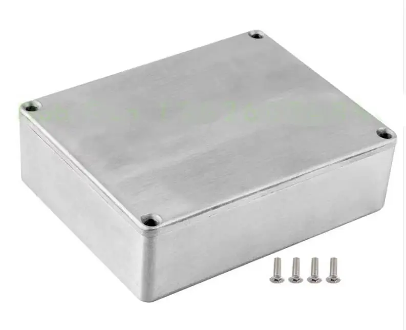 Size 115 x 90 x 30mm Plain Silver Die Cast Metal Aluminum Box