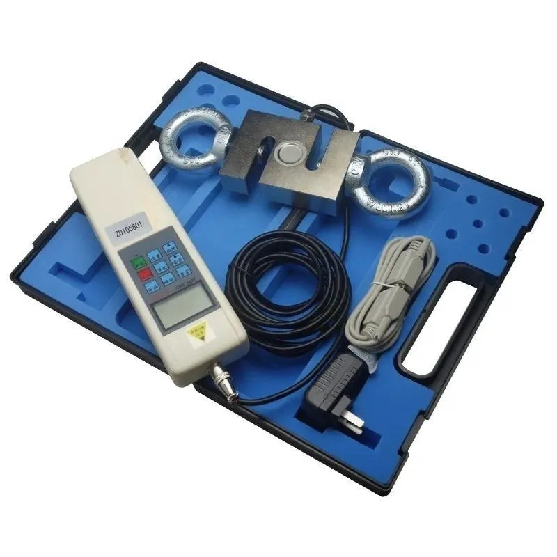 for S Type Push Pull Dynamometer Digital Display Force Gauge with S Type Sensor Tension Compression Tester Meter