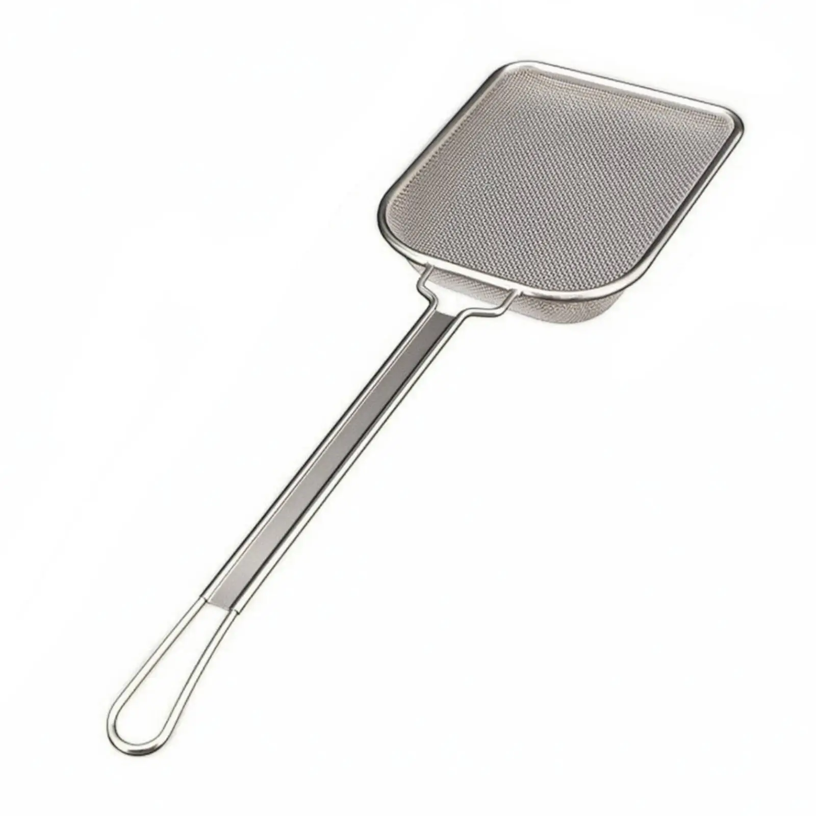 Skimmer Spoon Stainless Steel Oil Strainer Scoop with Long Handle for Deep Frying and Broth Straining Kitchen Tool