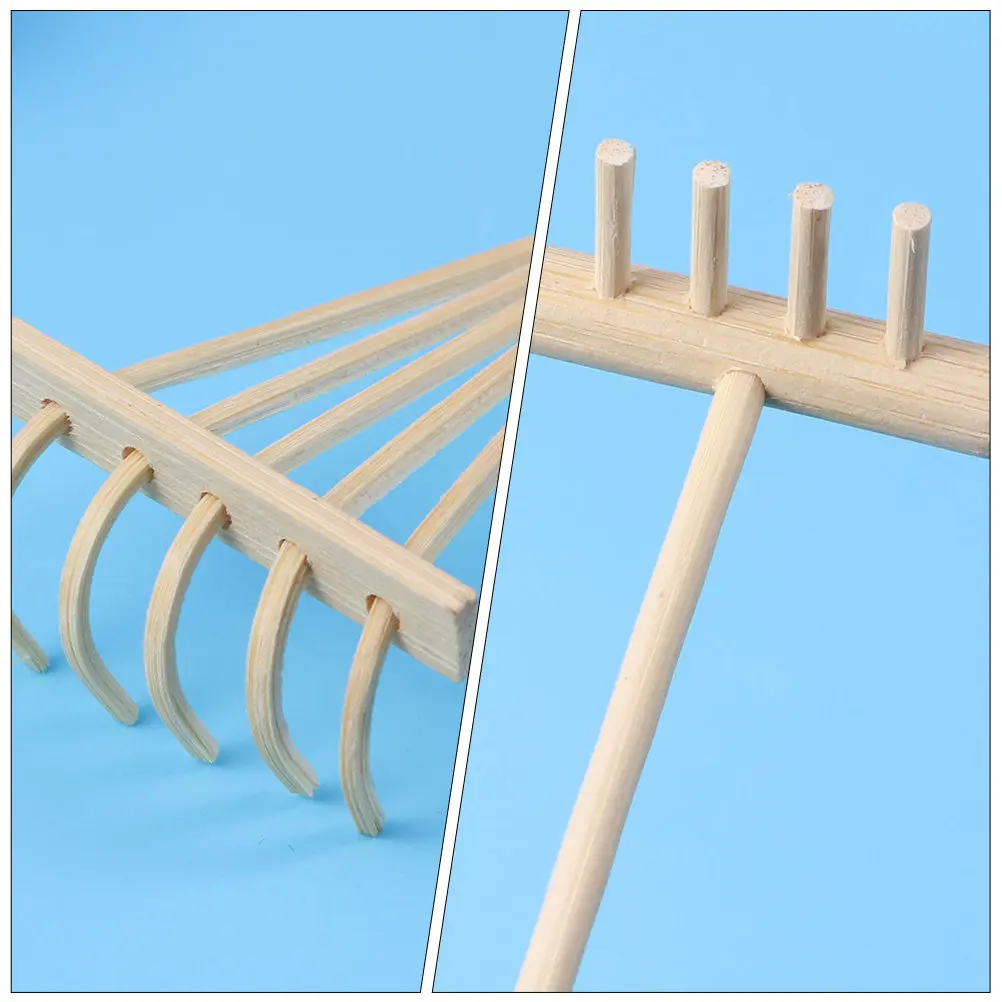 6 pcs Zen Sand Rake Set Garden Tools Table Mini Halloween Christmas New Year Mini Bamboo Rakes Eco Friendly Bamboo Sandbox