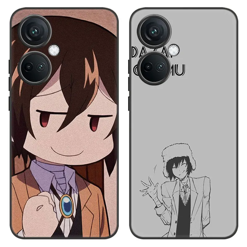 Anime Bungou Stray Dogs Cartoon Cover Black Phone Case For OnePlus Nord CE3 Lite 3 12 11 2T N30 CE2 N300 N200 10 9RT ACE 2V Pro