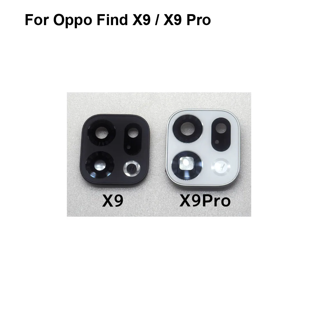 Verre d'origine pour Oppo Find X9 verre de caméra arrière et couvercle en verre de caméra arrière avec cadre pour Oppo Find X9 Pro